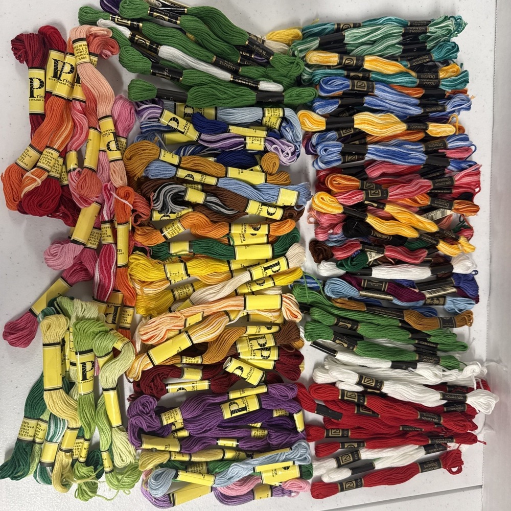 145 Skeins Of New Embroidery Floss Variety Of Brands And Colors